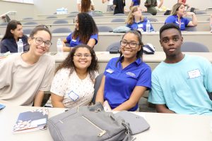 group of students sitting