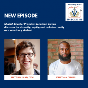 Podcast for Vet school MFOS alumni Jonathan Dumas